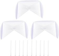 3 Pack White Nurse Hat Headband Nurse Cap Costume and 10 Pins for Nursing School