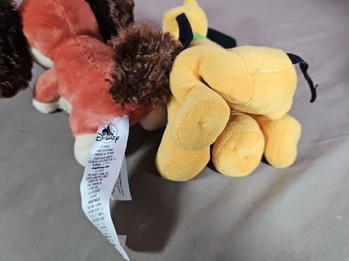 Disney Store Fifi the Peke 6" Minnie Mouse's Dog Plush & 7" Pluto Bundle - Picture 9 of 9