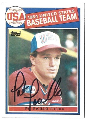 1985 TOPPS PAT PACILLO TEAM USA SIGNED ROOKIE RC CARD #402