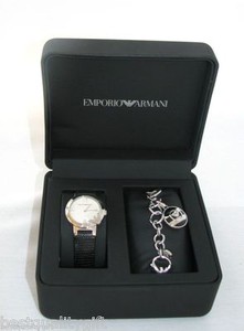 armani watch and cufflink set