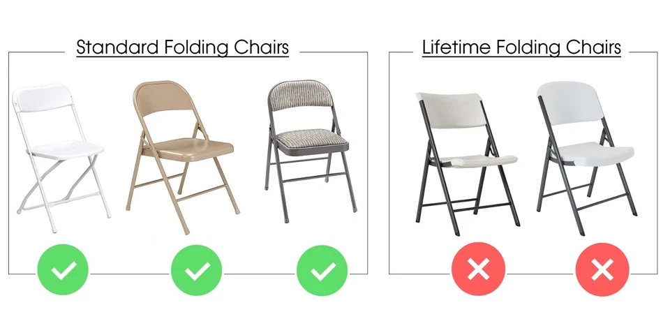 YCC Linens - Fundas para sillas plegables de spandex elástico para bodas y fiestas Foto 3 de 4