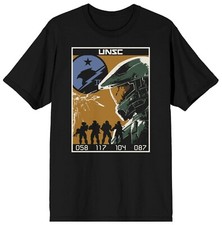 HALO INFINITE UNSC POSTER LOGO MENS T-SHIRT S...