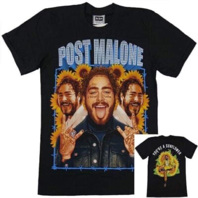  Post Malone Sunflower - F/B Designs Bootleg Size: Extra-Large