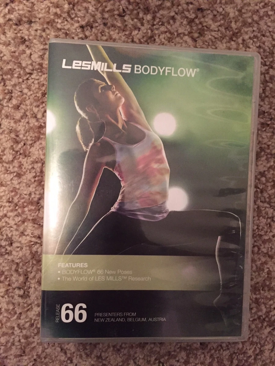 Les Mills BODYFLOW 66 DVD, CD, NOTES body flow balance