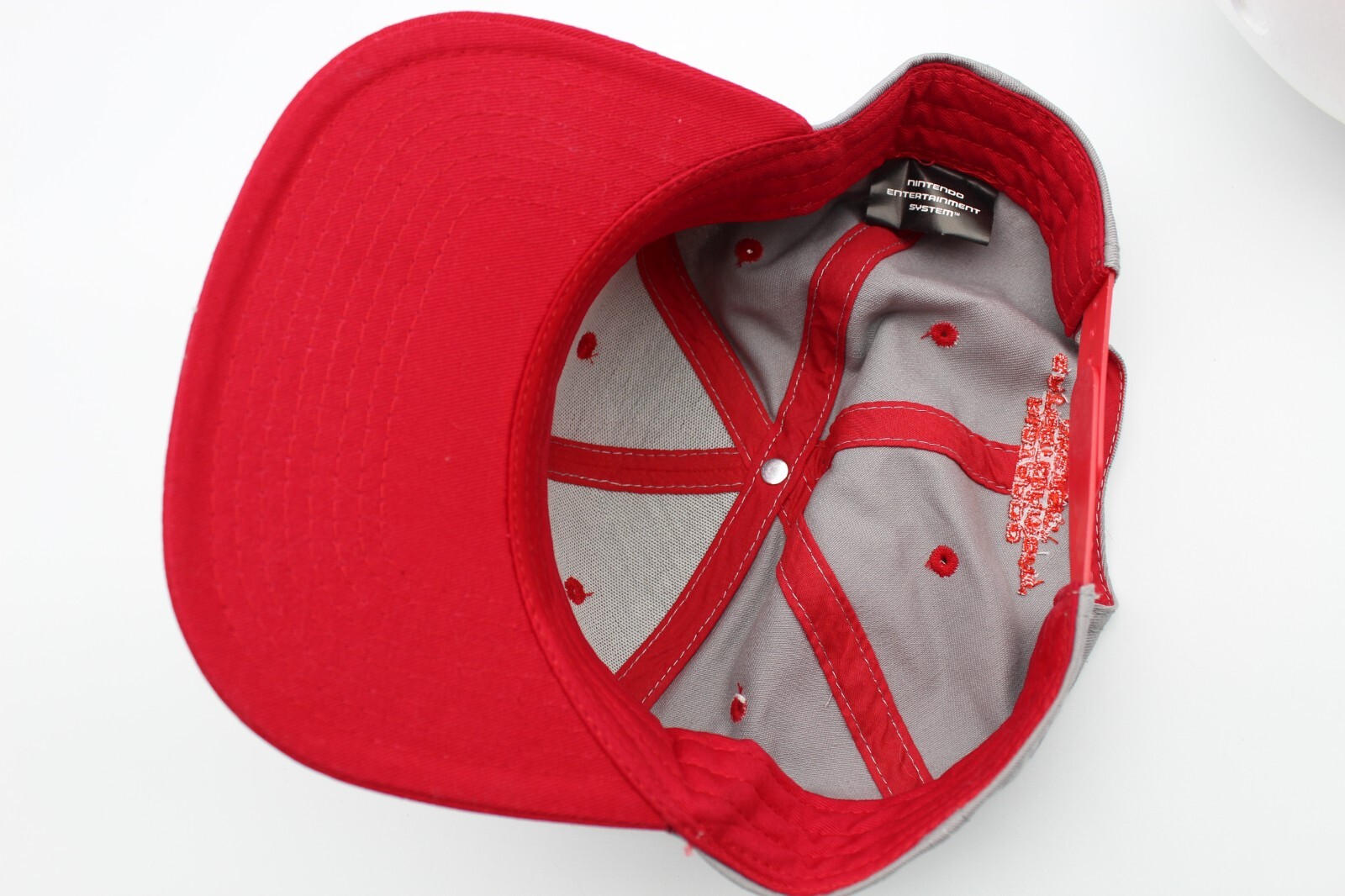 Nintendo NES Controller Hat Cap - Gray Red Embroi… - image 5