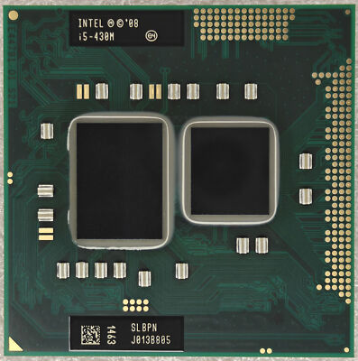 Intel Core i5-430M SLBPN 2.26GHz to 2.53MHz 3MB Socket G1 Laptop CPU Processor