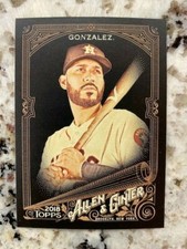 2018 TOPPS ALLEN GINTER X BASEBALL BASE CARD HOUSTON ASTROS MARWIN GONZALEZ #26
