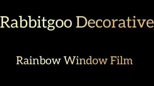 Rabbitgoo Window Film Privacy Stained Glass 3D Frosted Decoration Floral Film - Video 1 of 1