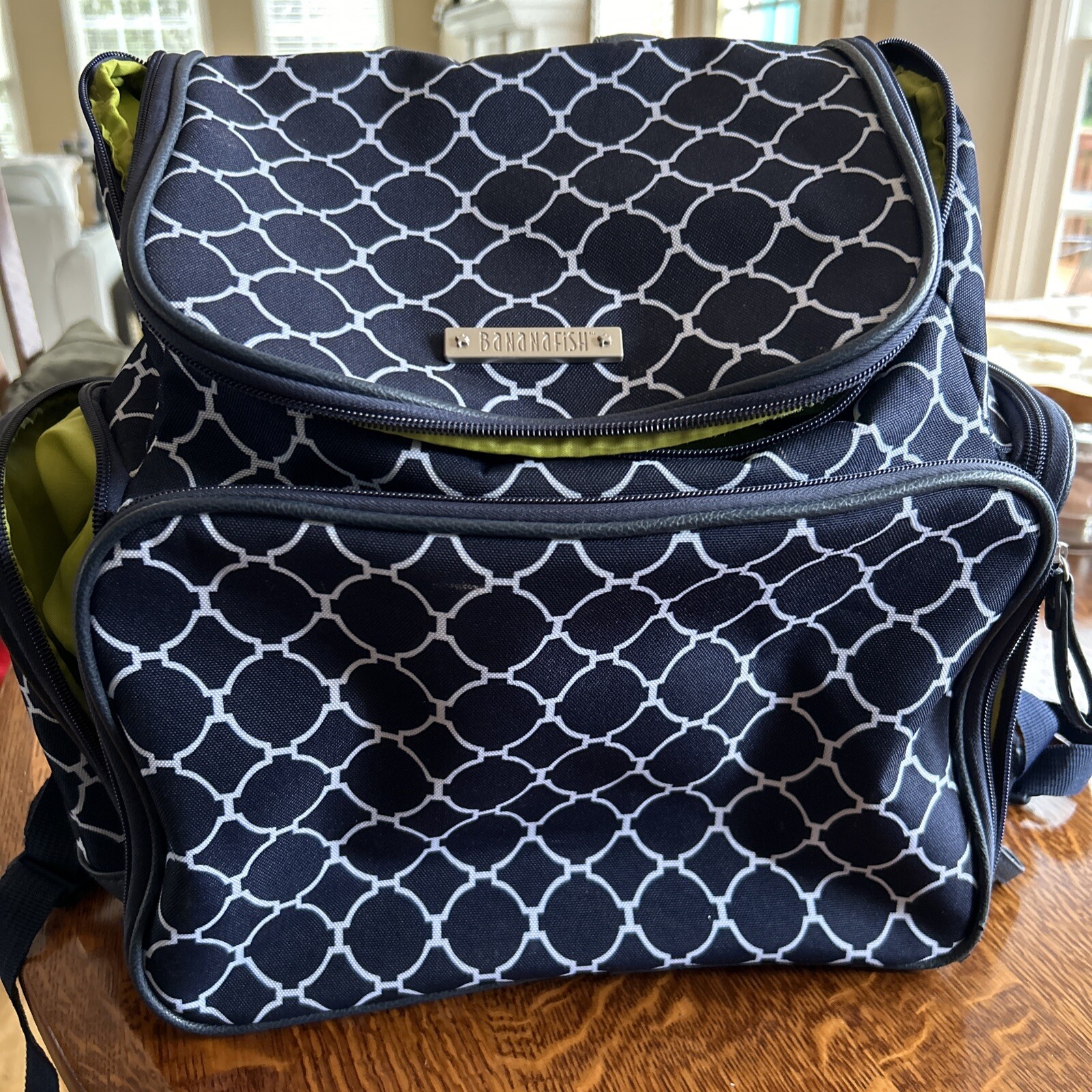 BANANAFISH STUDIO Diaper Bag Backpack. Navy w 4 Areas, HARDLY USED eBay