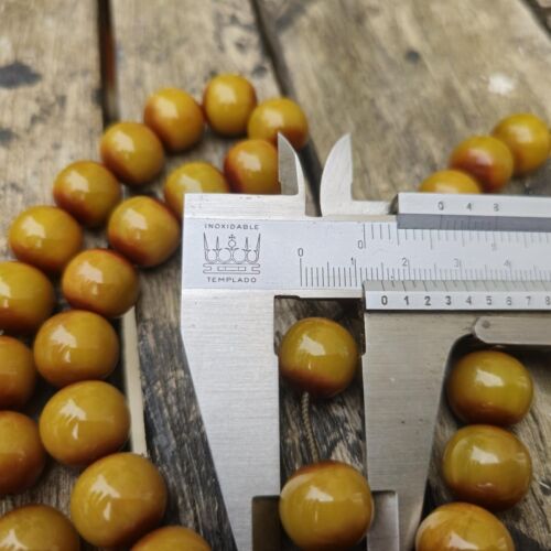 Vintage Gebet Bakelit Tasbih Perlen Altdeutsch Bernstein Islamisch Misbaha Rosenkranz 85g - Bild 4 von 11
