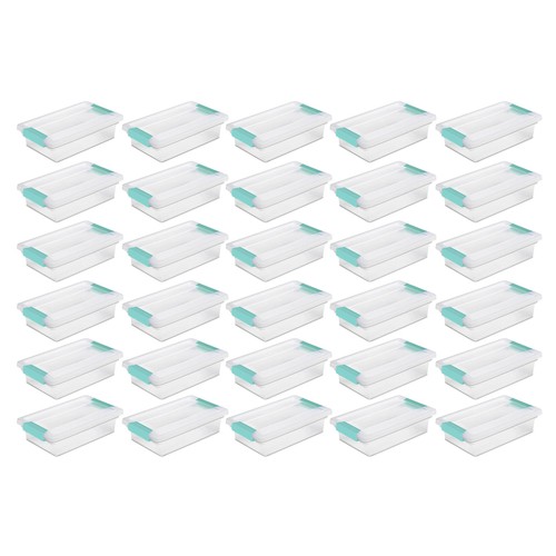 Sterilite Clip Box, Stackable Small Storage Bin with Latching Lid - Picture 42 of 48