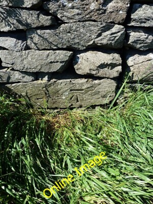 Foto 6x4 OS Benchmark - Haverigg, Wand an der A5093 Millom An OS Schnittmarke c2014