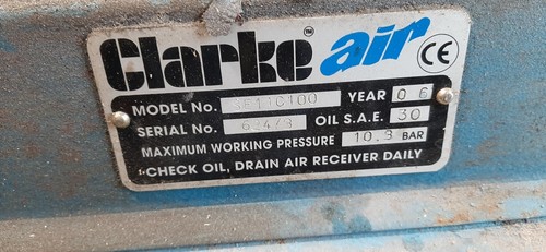 Clarke 150psi Compressor - Picture 3 of 7