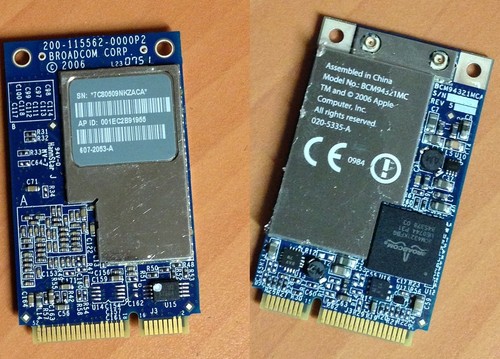Card APPLE IMAC A1225 2008 Wifi Wireless WLAN Card / Airport Card 607-2053-A - 第 1/1 張圖片