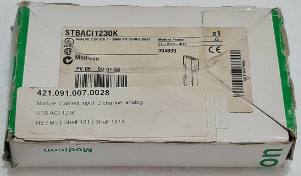 Schneider Electric Advantys Stbaci1230 Standard Analog Eingangs-Kit 394839 - Bild 2 von 4