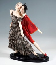GOLDSCHEIDER DOPPEL FIGUR GRUPPE RUSSISCHES BALLETT CLAIRE WEISS MNR:6830 H:35CM