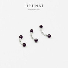 16g 3,4,5mm black curved piercing, belly ring, eyebrow rings, rook piercing, 1pc