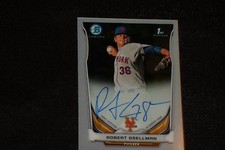ROBERT GSELLMAN 2014 BOWMAN CHROME ROOKIE CERTIFIED SIGNED AUTOGRAPHED CARD METS
