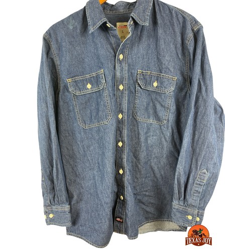 Genuine Dickies Blue Denim Button Down 