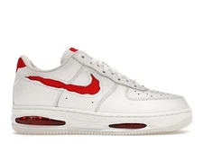 Nike Air Force 1 EVO Low White University Red - HF3630-100