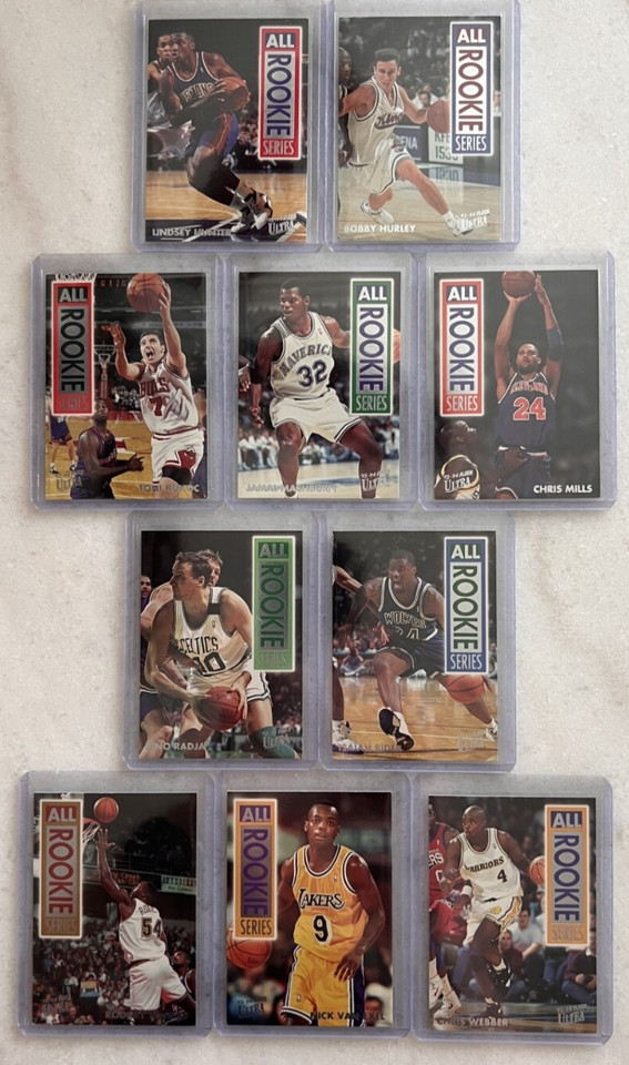 1993-94 Fleer Ultra Basketball, All-Rookies insert cards, U-pick, NM/M, RB12