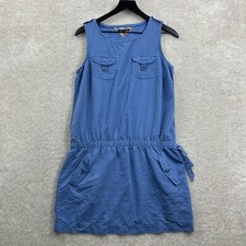 Tommy Hilfiger Dress Womens Size Medium Blue Sleeveless A Line Pockets
