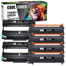TN660 Toner Cartridge DR630 Drum Compatible With Brother MFC-L2740DW L2707DW LOT