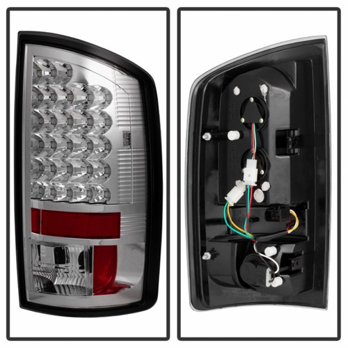 Spyder For Dodge Ram 1500 / 2500 / 3500 2003-2006 LED Tail Light Pair Chrome - Picture 2 of 7