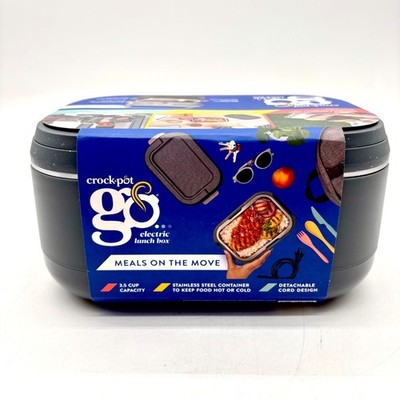 Crock-Pot GO Black Portable Electric Lunch Box with 3.5 Cup Capacity: CPSCW31-B