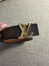 Louis Vuitton Initiales 30mm Reversible Belt Tan/Brown 80cm With Box