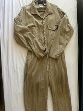 Workrite Flame Resistant Khaki Cotton Twill Mechanic Coverall
