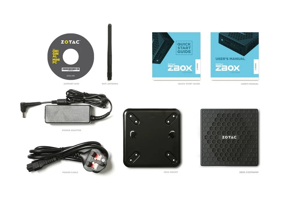 Zotac ZBOX C Series CI327 nano (BAREBONE) - Imagem 2 de 4