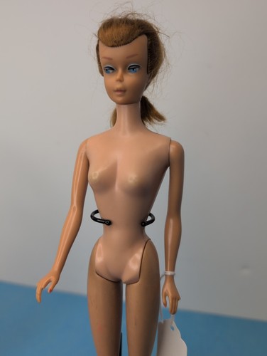 12” Vintage Mattel Barbie Doll 1960's Original Red Swirl Ponytail Nude 12H
