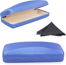 Hard Shell Eyeglass Case- Glass Case With Cleaning Cloth, Glasses Case hard shel