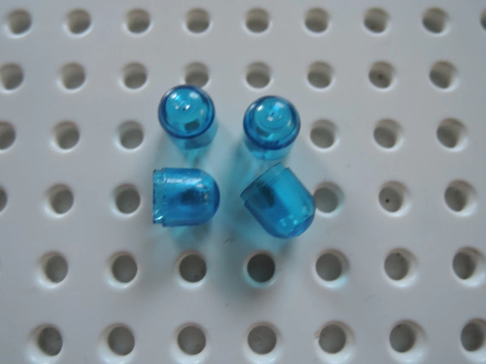 Lego 4 x Lichtkappe Leuchte Einsatzlicht Licht & Sound 4770 transparent blau - Bild 1 von 1