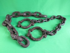 Halloween Fake Chains, 3'9" Shackles  3'6" Large Chain Lot of 2
