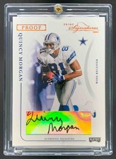 Quincy Morgan 2004 Prime Signatures Bronze Press Proof Auto /109