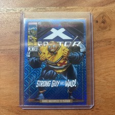 Marvel Masterpieces ‘92 Platinum Strong Guy #85-V Blue Traxx with VC Rainbow