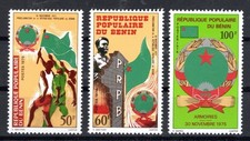 Benin 1976 Proclamation of Peoples Republic Stamps Set Mi 346-348 MNH