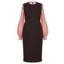 Roksanda Bodycon Midi Dress UK14 in Black RRP £875