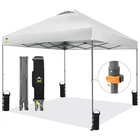 Crown Shades Pop Up Canopy, 10x10 ft Adjustable Tent w/Push Setup, White (Used)
