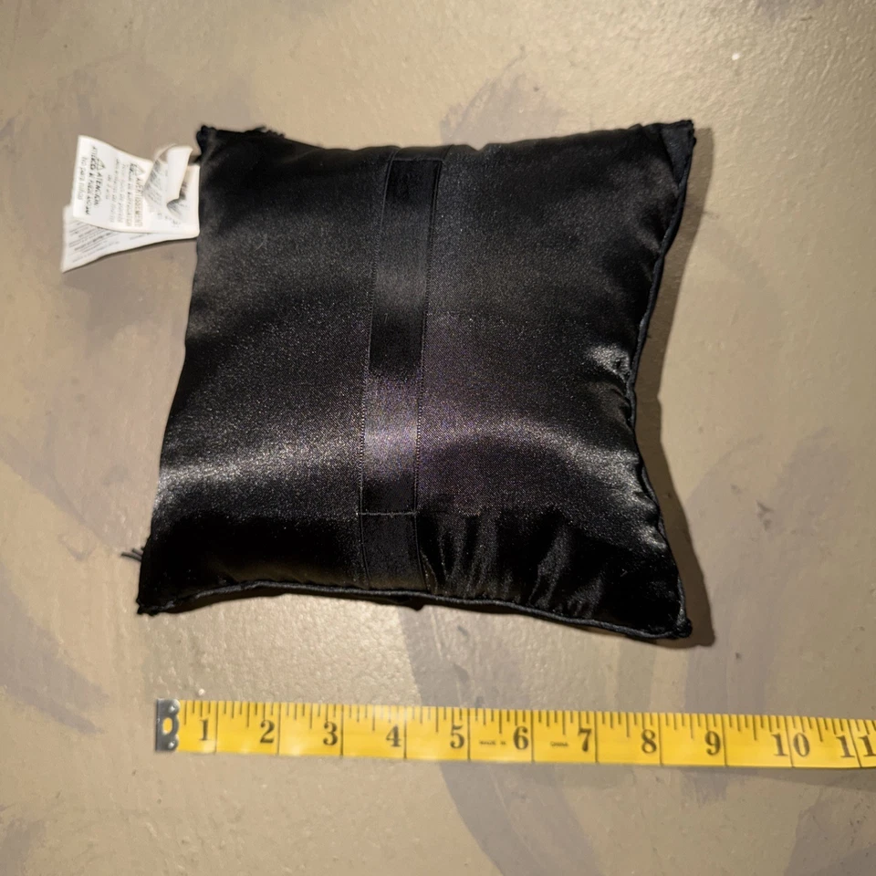 Anillo Lillian Rose 8 pulgadas negro portador diamante joya borlas anillo almohada Foto 4 de 4