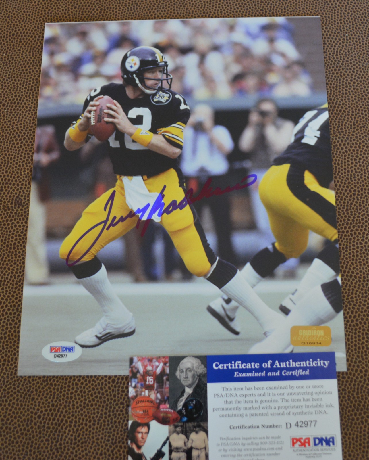 Terry Bradshaw Autographed Signed Pittsburgh Steelers 8x10 PSA Authentication 