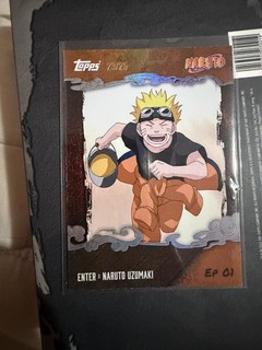 Tarjeta Paralela Topps Naruto Nindo 2025 Naruto Uzumaki Naranja 23/25