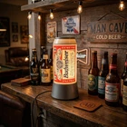 Vintage Budweiser Beer Can Motion Lamp Light Rotating Bar Man Cave Rare 12"