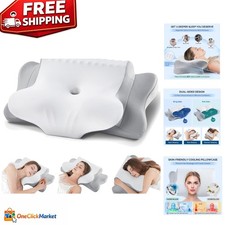 Cooling Travel Pillow Memory Foam Neck Support for Pain-Free Sleep Anywhere