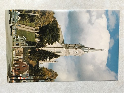 #ad O607 Vintage Postcard St Marys Catholic Church Port Washington Wisconsin WI $4.99