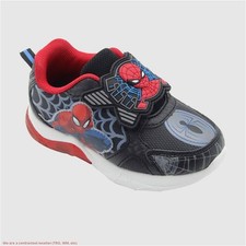 Toddler Boys Disney Spider-Man Athletic Sneakers - Black 1 SEE DEAL