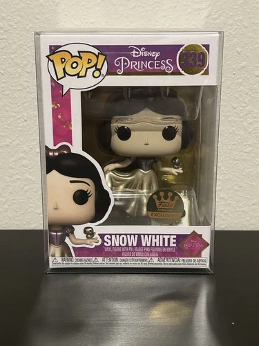 NEW! Disney Princess Funko 339 Gold Snow White with Pin Funko Shop Exclusive!