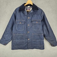 Vintage Big Mac Blanket Lined Denim Jacket Men's Size 40 Made In USA